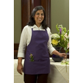 F10 Signature Purple Bib Apron w/ 3 Pockets & Slider Adjustment